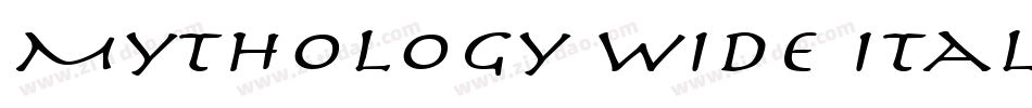 Mythology Wide Italic字体转换